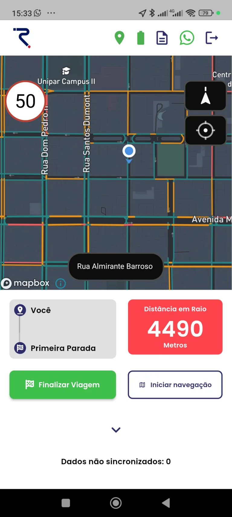 Rota Sys - Viagem aceita - escura